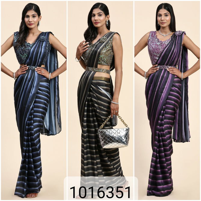 Amoha Trendz 1016351 Ready Party Wear Sarees Catalog